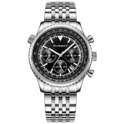 часовник,часовници,studsgaard,aviator,s0095,watch,silver