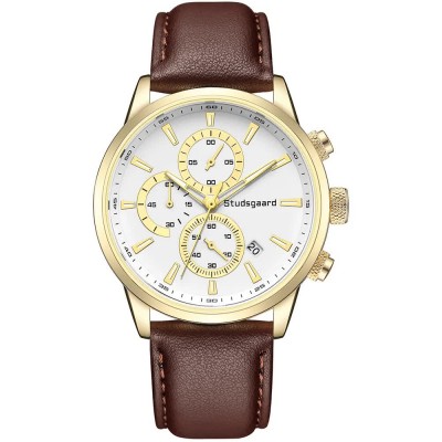 часовник,часовници,studsgaard,chronograph,s0040,watch,golden