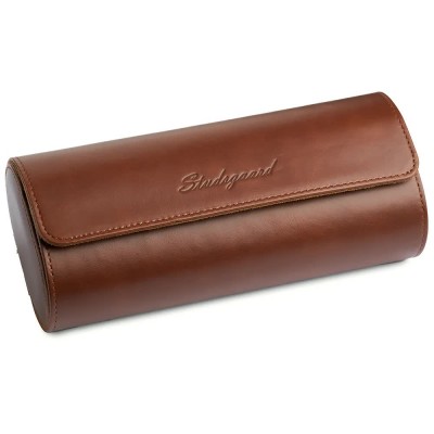 бижутерия,studsgaard,roll,3,brown,leather,swr003,watch,box,brown