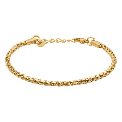 бижутерия,tom,morris,wheat,18,ct.,goldplated,stainless,steel,tm00015,bracelet,golden