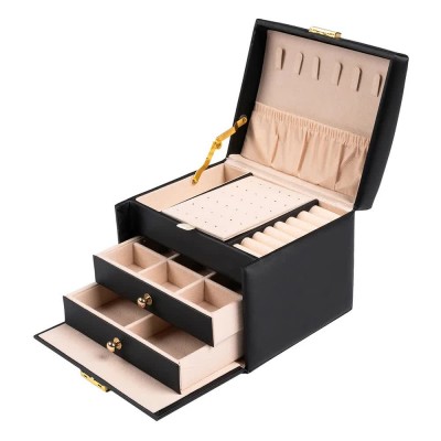 бижутерия,blanca,box,0000310,jewellery,box,golden,(white)