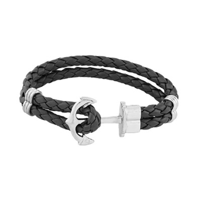 бижутерия,captena,synthetic,leather,du20057,bracelet,silver