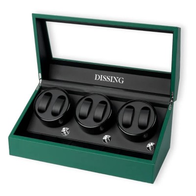 бижутерия,dissing,synthetic,leather,0000269,watch,box,silver,(winder,2,black)