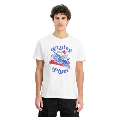 тениска,мъжки,тениски,alpha,industries,fylingigers,ink,short,sleeve,t,shirt,white