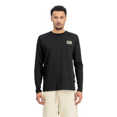 тениска,мъжки,тениски,alpha,industries,camo,long,sleeve,t,shirt,black