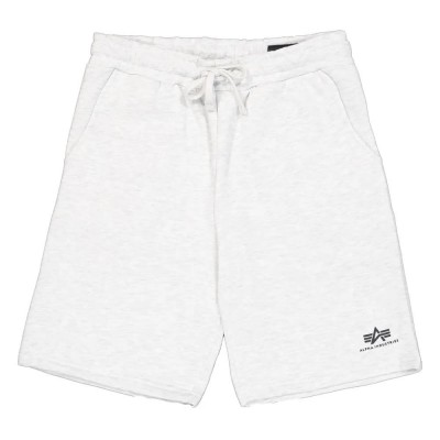 къси,панталони,мъжки,панталони,alpha,industries,basic,sl,ii,sweat,shorts,pastel,grey,melange,(white)