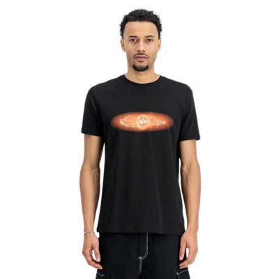 тениска,мъжки,тениски,alpha,industries,lightning,short,sleeve,t,shirt,black,orange,(black)