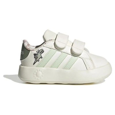 детски,маратонки,детски,маратонки,adidas,dino,grand,court,2.0,infant,trainers,white,(off,white,linen,green,silver,green)