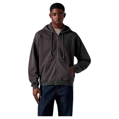 блуза,мъжки,пуловери,levi´s,®,lowell,western,full,zip,sweatshirt,garment,dye,dark,pha,(black)