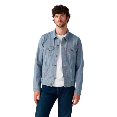 яке,мъжки,якета,levi´s,®,the,trucker,denim,jacket,coordinate,check,(blue)