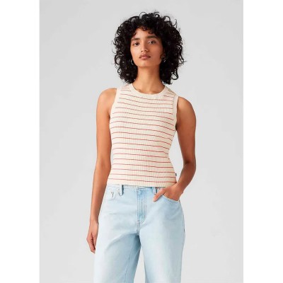 тениска,дамски,тениски,levi´s,®,tulip,sleeveless,t,shirt,beige,(jules,stripe,egret,e)