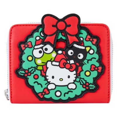 портфейли,и,портмонета,loungefly,sanrio,hello,kitty,christmas,wallet,red