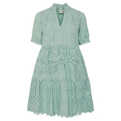 рокля,дамски,поли,и,рокли,yas,holi,short,sleeve,short,dress,green,(iceberg,green)