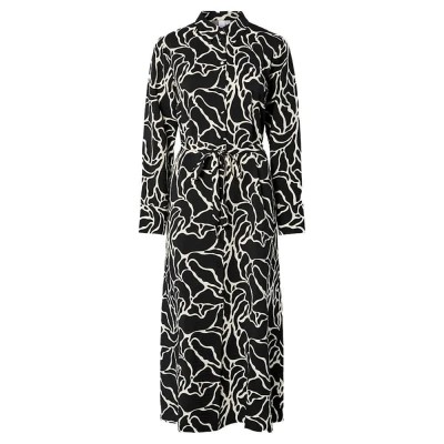 рокля,дамски,поли,и,рокли,yas,kaya,long,sleeve,long,dress,black,orgina,(black)