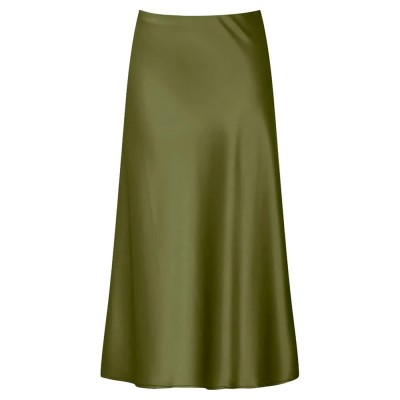 пола,дамски,поли,и,рокли,yas,pella,midi,skirt,olive,branch,(green)