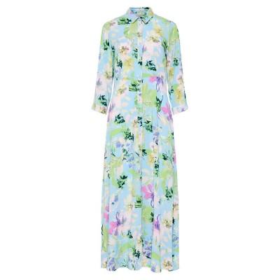 рокля,дамски,поли,и,рокли,yas,savanna,long,sleeve,long,dress,blue