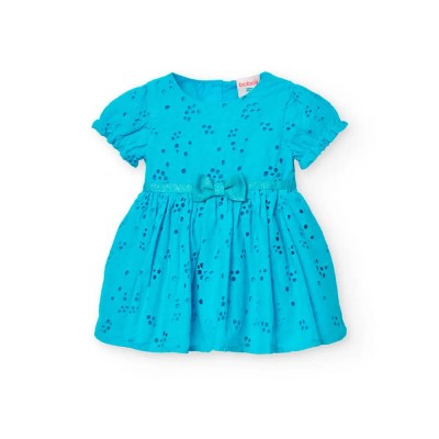 рокля,детски,поли,и,рокли,boboli,batiste,embroidered,dress,blue