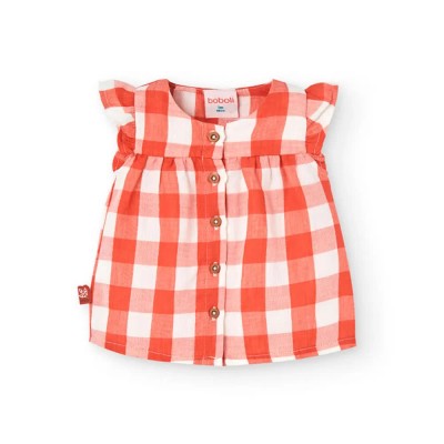 рокля,детски,поли,и,рокли,boboli,check,dress,orange,(two,color,caldera,paintings)