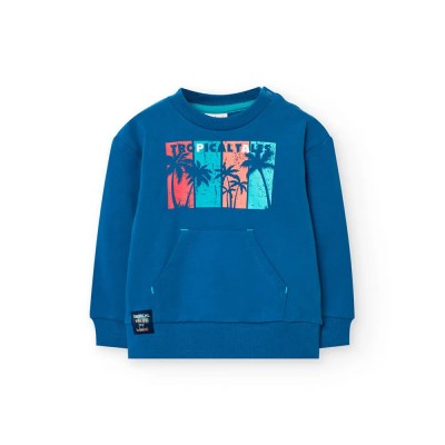 поларена,блуза,детски,блузи,boboli,fleece,sweatshirt,blue,(indigo)