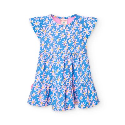 рокля,дамски,поли,и,рокли,boboli,knit,sleeveless,dress,blue,(daisy,print)