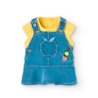детски,екипи,boboli,knit,short,sleeve,set,blue,(mimosa)