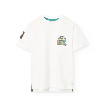 тениска,мъжки,тениски,дамски,тениски,boboli,knit,short,sleeve,t,shirt,white,(white,22)