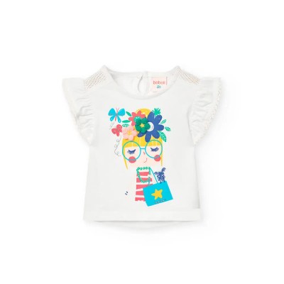 тениска,мъжки,тениски,дамски,тениски,boboli,knit,short,sleeve,t,shirt,white,(white,2)