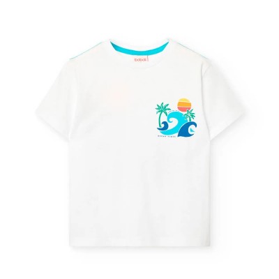 тениска,мъжки,тениски,дамски,тениски,boboli,knit,short,sleeve,t,shirt,white,(white,41)
