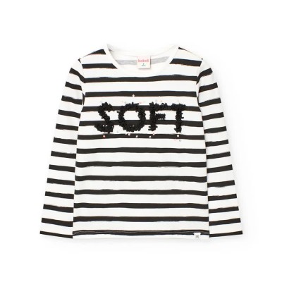 тениска,мъжки,тениски,дамски,тениски,boboli,knit,striped,long,sleeve,t,shirt,white,(black,bicolor,list)