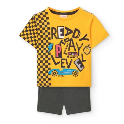 анцуг,детски,анцузи,boboli,knit,tracksuit,ocher,(yellow)