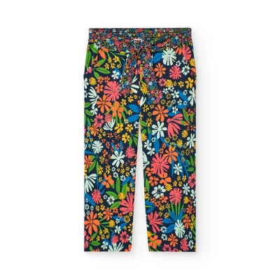 панталони,мъжки,панталони,дамски,панталони,boboli,stretch,knit,pants,multicolor,(large,flower,print)
