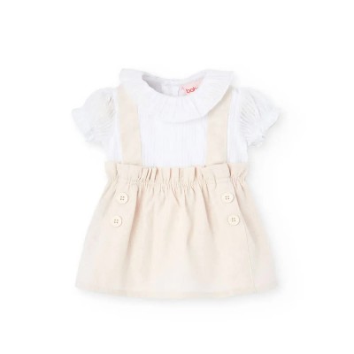 рокля,детски,поли,и,рокли,boboli,voile,combined,dress,beige