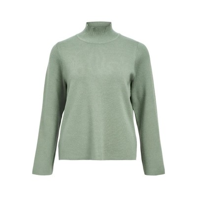 блуза,дамски,пуловери,дамски,плетени,дрехи,object,reynard,square,high,neck,sweater,laurel,wreath,(green)