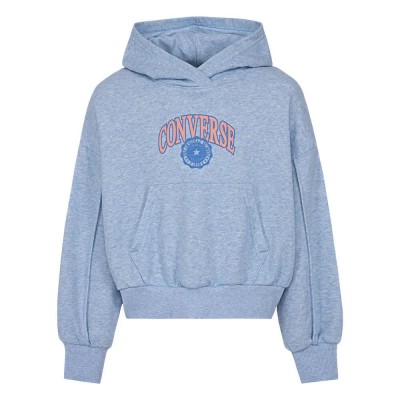 детски,суичър,детски,блузи,converse,kids,varsity,pintuck,hoodie,blue,(blue,supermoon,heather)
