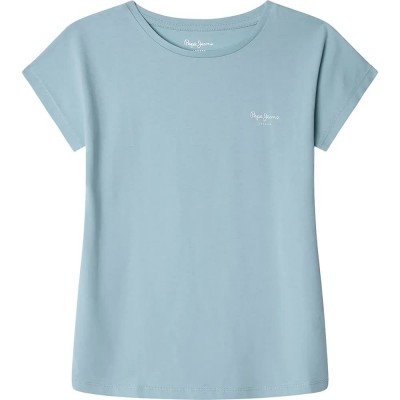 тениска,детски,тениски,pepe,jeans,bloomy,short,sleeve,t,shirt,pale,blue,(blue)