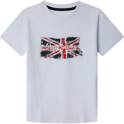тениска,детски,тениски,pepe,jeans,clag,short,sleeve,t,shirt,white