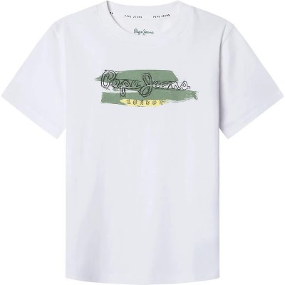 тениска,детски,тениски,pepe,jeans,felix,short,sleeve,t,shirt,white