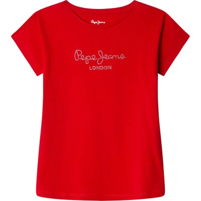 тениска,детски,тениски,pepe,jeans,nuria,short,sleeve,t,shirt,royal,red,(red)