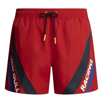бански,гащета,мъжки,бански,костюми,red,bull,racing,lines,print,swimming,boxer,red