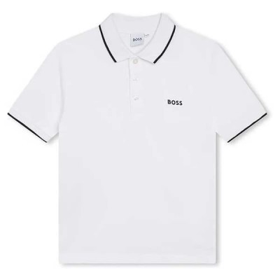 детски,блузи,с,яка,boss,j25p26,short,sleeve,polo,white