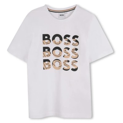 тениска,детски,тениски,boss,j52038,short,sleeve,t,shirt,white