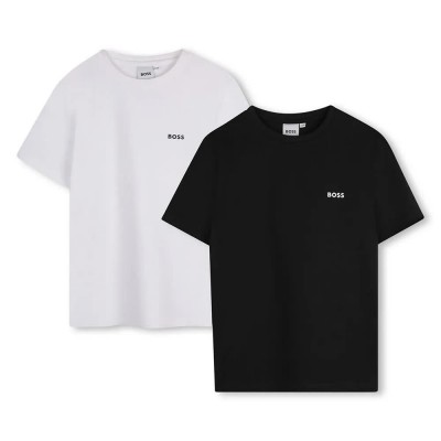 тениска,детски,тениски,boss,j52060,short,sleeve,t,shirt,2,units,black,(black,white)