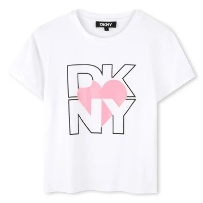 тениска,детски,тениски,dkny,d62305,short,sleeve,t,shirt,white