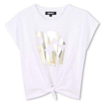 тениска,детски,тениски,dkny,d62309,short,sleeve,t,shirt,white