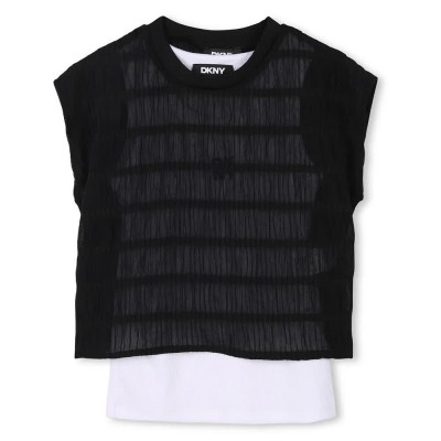 тениска,детски,тениски,dkny,d62313,short,sleeve,t,shirt,black