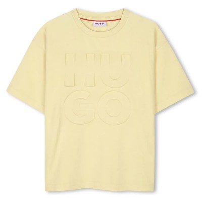 тениска,детски,тениски,hugo,g00337,short,sleeve,t,shirt,yellow