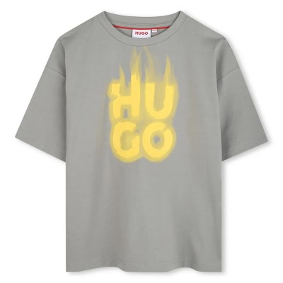 тениска,детски,тениски,hugo,g00338,short,sleeve,t,shirt,grey