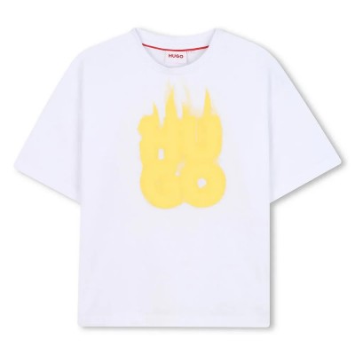 тениска,детски,тениски,hugo,g00338,short,sleeve,t,shirt,white