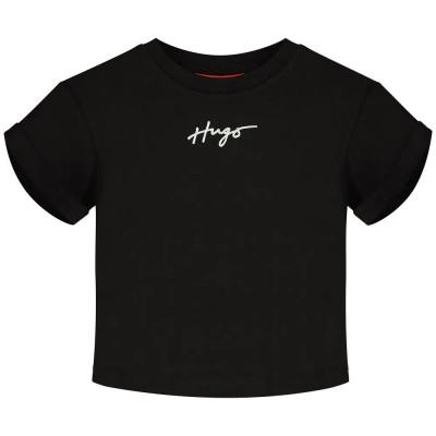 тениска,детски,тениски,hugo,g00389,short,sleeve,t,shirt,black