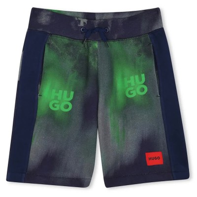 къси,панталони,детски,панталони,hugo,g00422,shorts,green